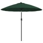 vidaXL Sonnenschirm mit Aluminium-Mast 270 cm Grün vidaXL Sonnenschirm mit Aluminium-Mast 270 cm Grün