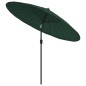 vidaXL Sonnenschirm mit Aluminium-Mast 270 cm Grün vidaXL Sonnenschirm mit Aluminium-Mast 270 cm Grün