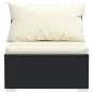 vidaXL 13-tlg. Garten-Lounge-Set mit Kissen Schwarz Poly Rattan vidaXL 13-tlg. Garten-Lounge-Set mit Kissen Schwarz Poly Rattan