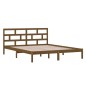 vidaXL Massivholzbett Honigbraun 120x190 cm vidaXL Massivholzbett Honigbraun 120x190 cm