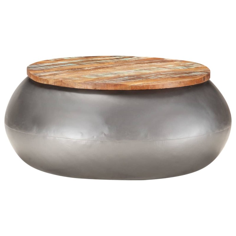 vidaXL Couchtisch Grau 68x68x30 cm Recyceltes Massivholz vidaXL Couchtisch Grau 68x68x30 cm Recyceltes Massivholz