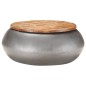 vidaXL Couchtisch Grau 68x68x30 cm Recyceltes Massivholz vidaXL Couchtisch Grau 68x68x30 cm Recyceltes Massivholz