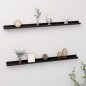 vidaXL Wandregale 2 Stk. Schwarz 115x9x3 cm vidaXL Wandregale 2 Stk. Schwarz 115x9x3 cm