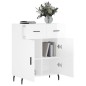 vidaXL Sideboard Hochglanz-Weiß 69,5x34x90 cm Holzwerkstoff vidaXL Sideboard Hochglanz-Weiß 69,5x34x90 cm Holzwerkstoff