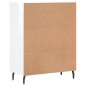 vidaXL Sideboard Hochglanz-Weiß 69,5x34x90 cm Holzwerkstoff vidaXL Sideboard Hochglanz-Weiß 69,5x34x90 cm Holzwerkstoff