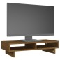 vidaXL Monitorständer Honigbraun 60x27x14 cm Massivholz Kiefer vidaXL Monitorständer Honigbraun 60x27x14 cm Massivholz Kiefer