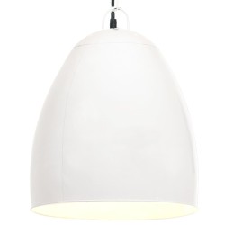 vidaXL Hängelampe Industriestil 25 W Weiß Rund 42 cm E27