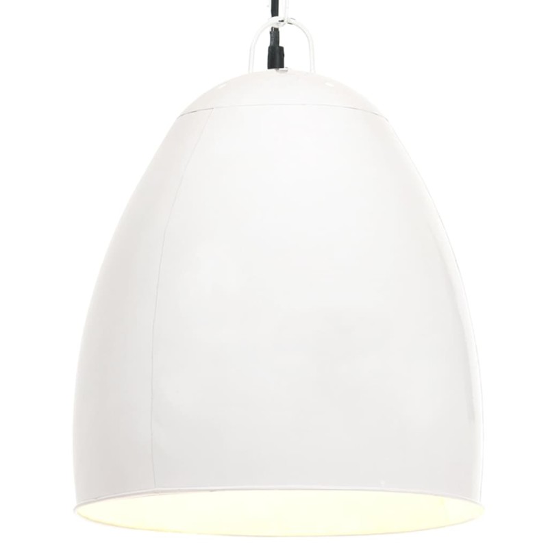 vidaXL Hängelampe Industriestil 25 W Weiß Rund 42 cm E27 vidaXL Hängelampe Industriestil 25 W Weiß Rund 42 cm E27