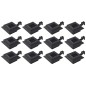 vidaXL Solar-Außenleuchten 12 Stk. LED Rechteckig 12 cm Schwarz vidaXL Solar-Außenleuchten 12 Stk. LED Rechteckig 12 cm Schwarz