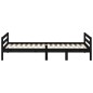 vidaXL Massivholzbett Schwarz 75x190 cm Kiefer vidaXL Massivholzbett Schwarz 75x190 cm Kiefer