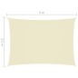 vidaXL Sonnensegel Oxford-Gewebe Rechteckig 2,5x5 m Creme vidaXL Sonnensegel Oxford-Gewebe Rechteckig 2,5x5 m Creme