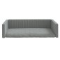 vidaXL Kofferraum-Hundebett Hellgrau 70x45 cm Leinenoptik vidaXL Kofferraum-Hundebett Hellgrau 70x45 cm Leinenoptik