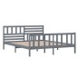 vidaXL Massivholzbett Grau 120x200 cm vidaXL Massivholzbett Grau 120x200 cm