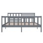 vidaXL Massivholzbett Grau 120x200 cm vidaXL Massivholzbett Grau 120x200 cm