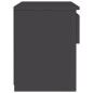 vidaXL Nachttische 2 Stk. Grau 40x30x39 cm Holzwerkstoff vidaXL Nachttische 2 Stk. Grau 40x30x39 cm Holzwerkstoff