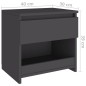 vidaXL Nachttische 2 Stk. Grau 40x30x39 cm Holzwerkstoff vidaXL Nachttische 2 Stk. Grau 40x30x39 cm Holzwerkstoff