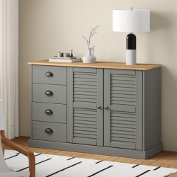 vidaXL Sideboard mit Schubladen VIGO 113x40x75 cm Massivholz Kiefer