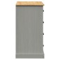 vidaXL Sideboard mit Schubladen VIGO 113x40x75 cm Massivholz Kiefer vidaXL Sideboard mit Schubladen VIGO 113x40x75 cm Massivholz Kiefer