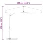vidaXL Sonnenschirm mit Stahl-Mast 300 cm Grün vidaXL Sonnenschirm mit Stahl-Mast 300 cm Grün