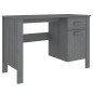vidaXL Schreibtisch HAMAR Dunkelgrau 113x50x75 cm Massivholz Kiefer vidaXL Schreibtisch HAMAR Dunkelgrau 113x50x75 cm Massivholz Kiefer
