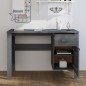 vidaXL Schreibtisch HAMAR Dunkelgrau 113x50x75 cm Massivholz Kiefer vidaXL Schreibtisch HAMAR Dunkelgrau 113x50x75 cm Massivholz Kiefer