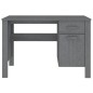 vidaXL Schreibtisch HAMAR Dunkelgrau 113x50x75 cm Massivholz Kiefer vidaXL Schreibtisch HAMAR Dunkelgrau 113x50x75 cm Massivholz Kiefer