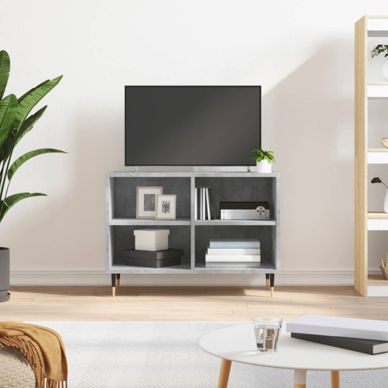vidaXL TV-Schrank Betongrau 69,5x30x50 cm Holzwerkstoff vidaXL TV-Schrank Betongrau 69,5x30x50 cm Holzwerkstoff