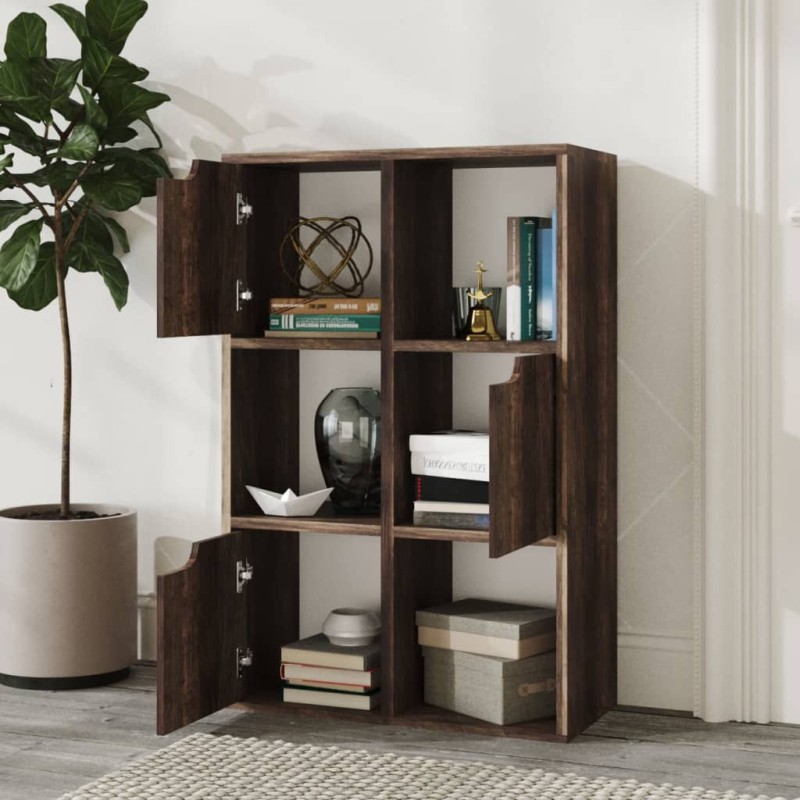 vidaXL Bücherregal Räuchereiche 60x27,5x88 cm Holzwerkstoff vidaXL Bücherregal Räuchereiche 60x27,5x88 cm Holzwerkstoff