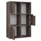 vidaXL Bücherregal Räuchereiche 60x27,5x88 cm Holzwerkstoff vidaXL Bücherregal Räuchereiche 60x27,5x88 cm Holzwerkstoff
