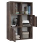 vidaXL Bücherregal Räuchereiche 60x27,5x88 cm Holzwerkstoff vidaXL Bücherregal Räuchereiche 60x27,5x88 cm Holzwerkstoff
