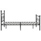 vidaXL Bettgestell mit Lattenrost Schwarz Metall 160 × 200 cm vidaXL Bettgestell mit Lattenrost Schwarz Metall 160 × 200 cm