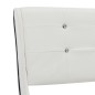 Bett mit Matratze Weiß Kunstleder 120 × 200 cm Bett mit Matratze Weiß Kunstleder 120 × 200 cm