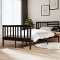 vidaXL Massivholzbett Schwarz 120x190 cm vidaXL Massivholzbett Schwarz 120x190 cm