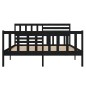 vidaXL Massivholzbett Schwarz 120x190 cm vidaXL Massivholzbett Schwarz 120x190 cm