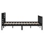 vidaXL Massivholzbett Schwarz 120x190 cm vidaXL Massivholzbett Schwarz 120x190 cm