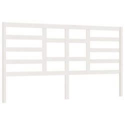vidaXL Bett-Kopfteil Weiß 186x4x104 cm Massivholz Kiefer