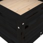 vidaXL Pflanzkübel Schwarz 82,5x82,5x39 cm Massivholz Kiefer vidaXL Pflanzkübel Schwarz 82,5x82,5x39 cm Massivholz Kiefer