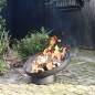 Esschert Design Feuerschale Schräglage Schwarz Stahl FF402 Esschert Design Feuerschale Schräglage Schwarz Stahl FF402