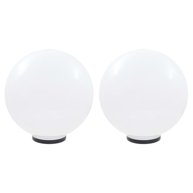 LED-Gartenleuchten 2 Stk. Kugelförmig 50 cm PMMA LED-Gartenleuchten 2 Stk. Kugelförmig 50 cm PMMA