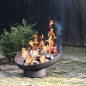 Esschert Design Feuerschale Schräglage Schwarz Stahl FF402 Esschert Design Feuerschale Schräglage Schwarz Stahl FF402