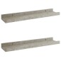 vidaXL Wandregale 2 Stk. Betongrau 40x9x3 cm vidaXL Wandregale 2 Stk. Betongrau 40x9x3 cm