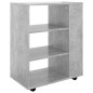 vidaXL Rollschrank Betongrau 60x35x75 cm Holzwerkstoff vidaXL Rollschrank Betongrau 60x35x75 cm Holzwerkstoff