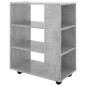 vidaXL Rollschrank Betongrau 60x35x75 cm Holzwerkstoff vidaXL Rollschrank Betongrau 60x35x75 cm Holzwerkstoff