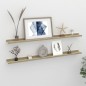 vidaXL Wandregale 2 Stk. Weiß und Sonoma-Eiche 100x9x3 cm vidaXL Wandregale 2 Stk. Weiß und Sonoma-Eiche 100x9x3 cm