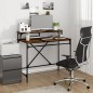 vidaXL Schreibtisch Räuchereiche 100x50x90 cm Holzwerkstoff und Eisen vidaXL Schreibtisch Räuchereiche 100x50x90 cm Holzwerkstoff und Eisen