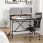 vidaXL Schreibtisch Räuchereiche 100x50x90 cm Holzwerkstoff und Eisen vidaXL Schreibtisch Räuchereiche 100x50x90 cm Holzwerkstoff und Eisen