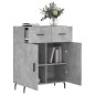 vidaXL Sideboard Betongrau 69,5x34x90 cm Holzwerkstoff vidaXL Sideboard Betongrau 69,5x34x90 cm Holzwerkstoff