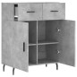 vidaXL Sideboard Betongrau 69,5x34x90 cm Holzwerkstoff vidaXL Sideboard Betongrau 69,5x34x90 cm Holzwerkstoff