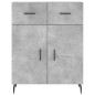 vidaXL Sideboard Betongrau 69,5x34x90 cm Holzwerkstoff vidaXL Sideboard Betongrau 69,5x34x90 cm Holzwerkstoff