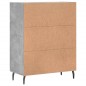 vidaXL Sideboard Betongrau 69,5x34x90 cm Holzwerkstoff vidaXL Sideboard Betongrau 69,5x34x90 cm Holzwerkstoff
